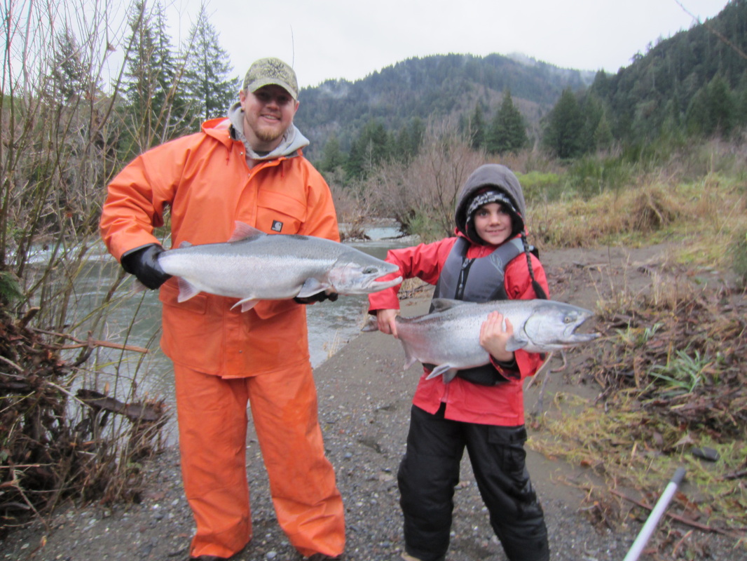 Winter Steelhead and Chinook salmon in oregon